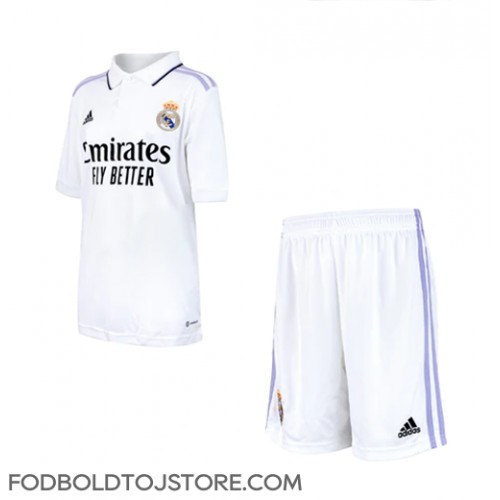 Real Madrid Hjemmebanesæt Børn 2022-23 Kortærmet (+ Korte bukser)